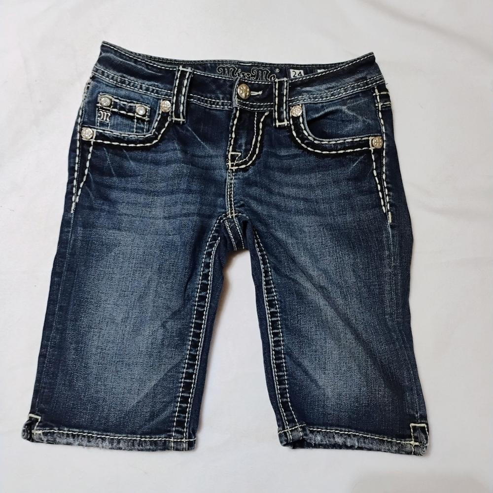 Miss Me Mid Rise Bermuda Shorts